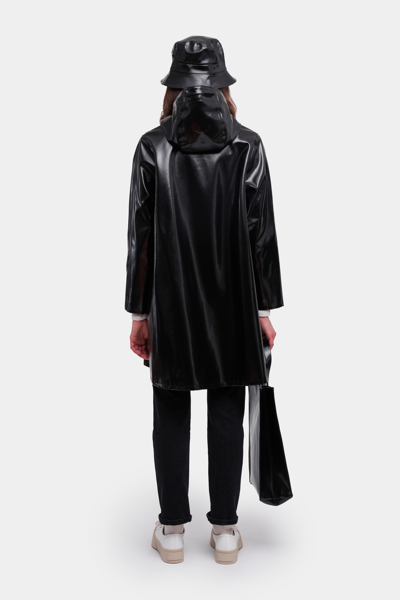 Shop Stutterheim Mosebacke Opal Raincoat In Black