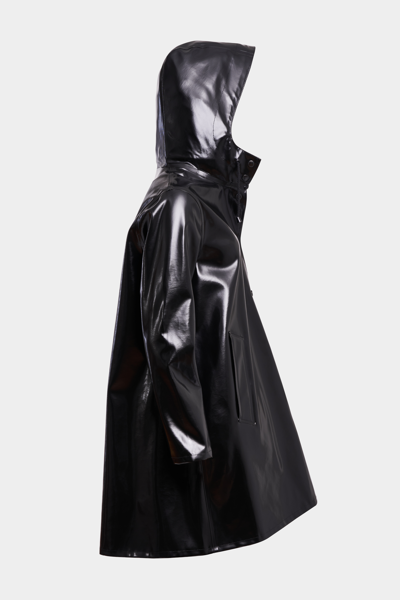 Shop Stutterheim Mosebacke Opal Raincoat In Black