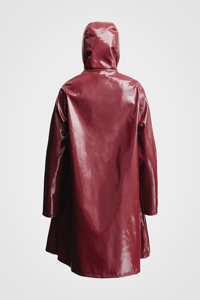 Stutterheim Mosebacke Opal Raincoat In Burgundy