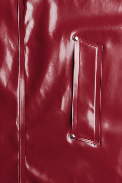 Stutterheim Mosebacke Opal Raincoat In Burgundy