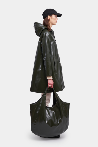 Stutterheim Mosebacke Opal Raincoat In Green