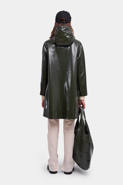 Shop Stutterheim Mosebacke Opal Raincoat In Green