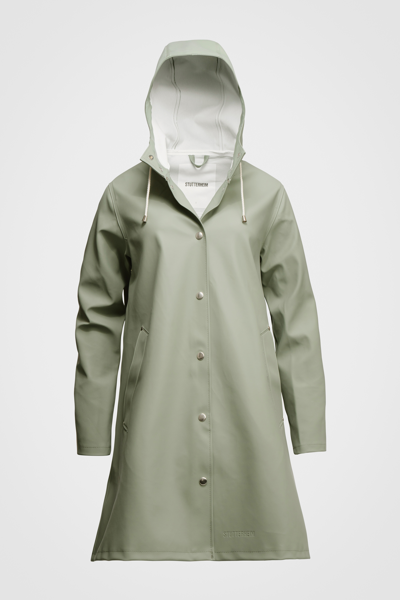 Shop Stutterheim Mosebacke Raincoat In Sage