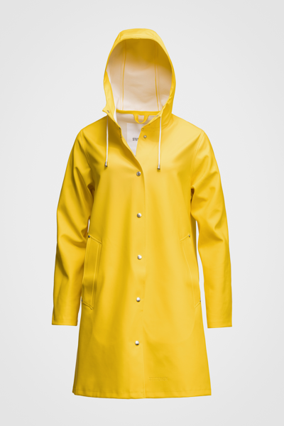 Shop Stutterheim Mosebacke Raincoat In Yellow