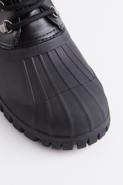 Shop Stutterheim Patrol Boot Leather In Black