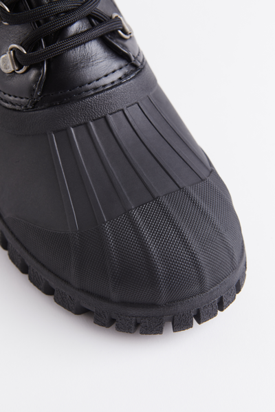 Stutterheim Patrol Boot Leather In Black