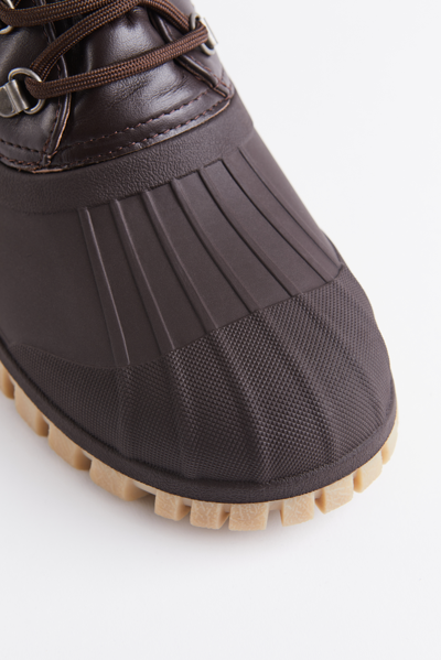 Stutterheim Patrol Boot Leather In Coffee