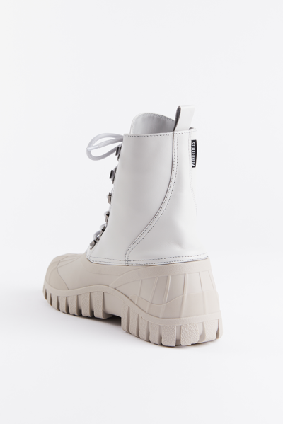 Stutterheim Patrol Boot Leather In Ivory