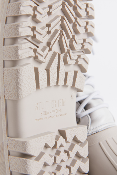 Stutterheim Patrol Boot Leather In Ivory