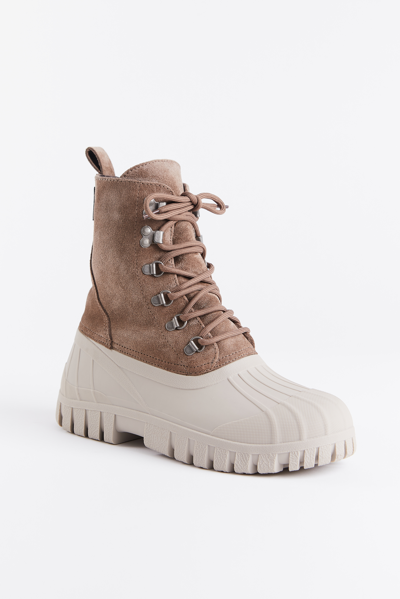 Stutterheim Patrol Boot Suede In Leaf