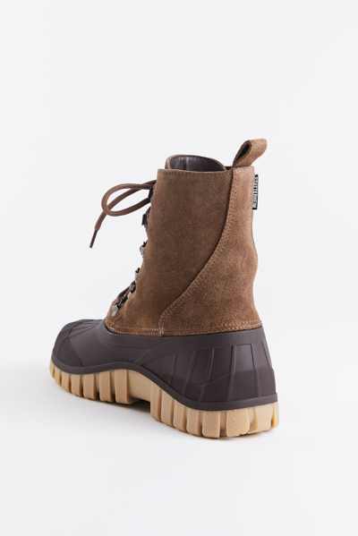 Shop Stutterheim Patrol Boot Suede In Tobacco