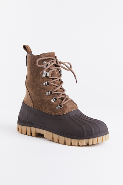 Shop Stutterheim Patrol Boot Suede In Tobacco