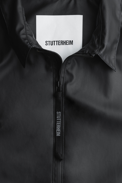 Shop Stutterheim Portabello Lightweight Parka In Black