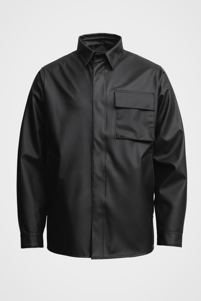 Shop Stutterheim Ringen Overshirt In Black