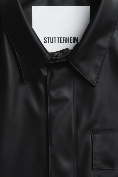 Shop Stutterheim Ringen Overshirt In Black