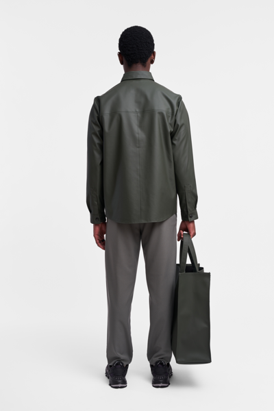 Shop Stutterheim Ringen Overshirt In Green