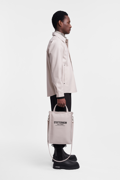 Shop Stutterheim Ringen Overshirt In Light Sand