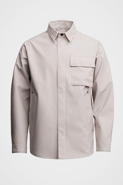 Shop Stutterheim Ringen Overshirt In Light Sand