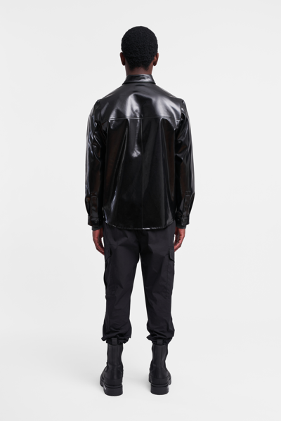 Stutterheim Ringen Opal Overshirt In Black