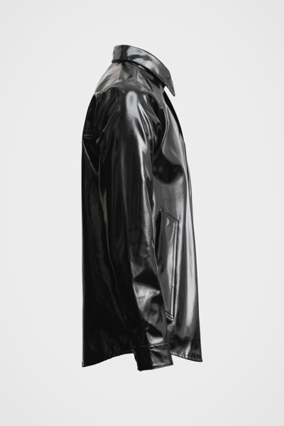 Stutterheim Ringen Opal Overshirt In Black