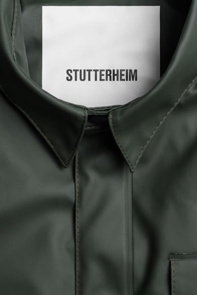 Shop Stutterheim Ringen Winter Jacket In Green