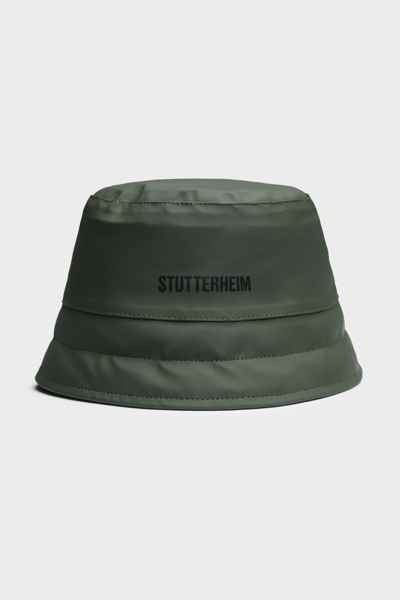 Shop Stutterheim Skärholmen Puffer Bucket Hat In Green