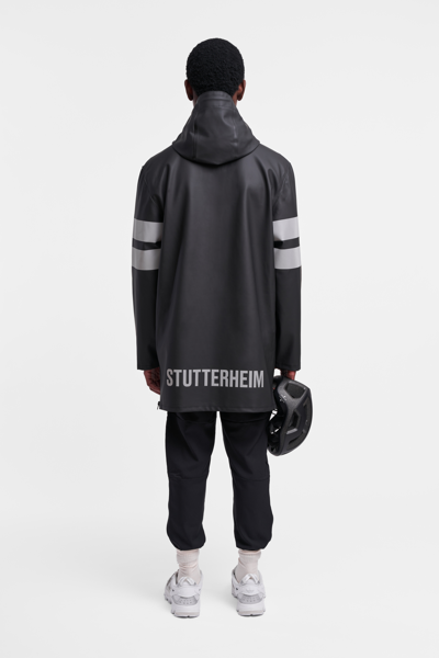 Shop Stutterheim Stockholm Bike Raincoat In Black