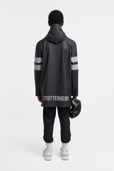 Stutterheim Stockholm Bike Raincoat In Black