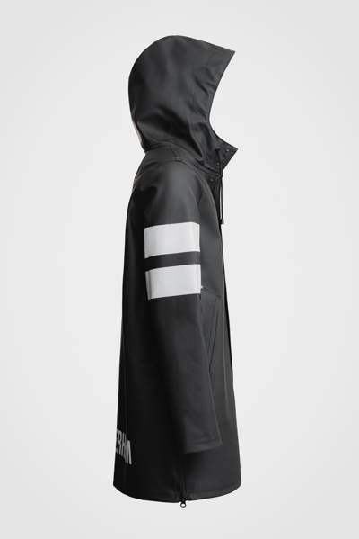 Stutterheim Stockholm Bike Raincoat In Black