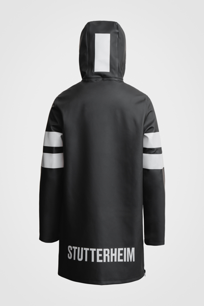 Stutterheim Stockholm Bike Raincoat In Black