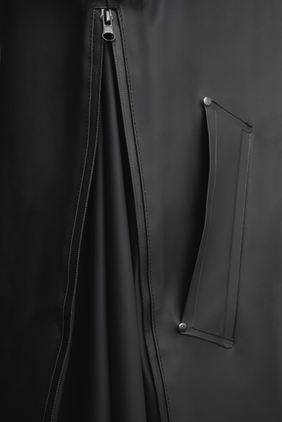 Stutterheim Stockholm Bike Raincoat In Black