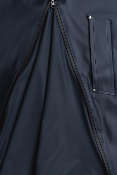 Stutterheim Stockholm Bike Raincoat In Navy