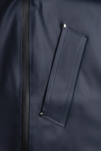 Stutterheim Stockholm Bike Raincoat In Navy
