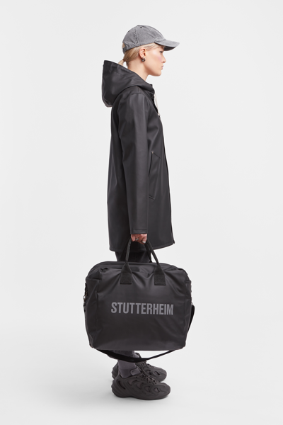 Shop Stutterheim Stockholm Raincoat In Black