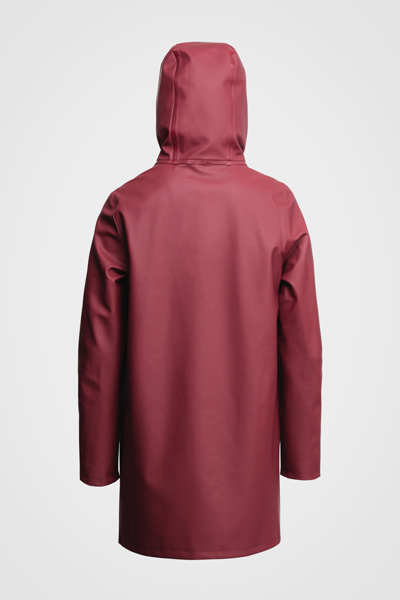 Shop Stutterheim Stockholm Raincoat In Burgundy