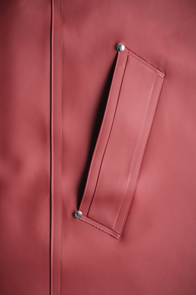 Stutterheim Stockholm Raincoat In Burgundy