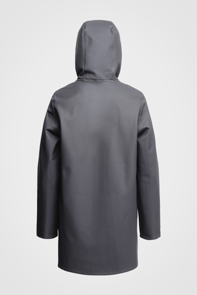 Shop Stutterheim Stockholm Raincoat In Charcoal