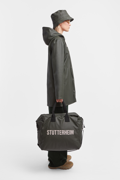 Shop Stutterheim Stockholm Raincoat In Green