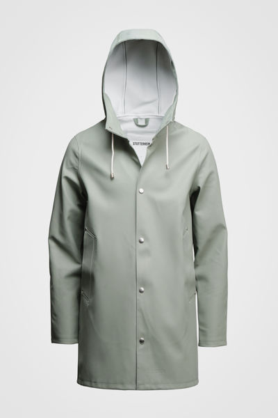 Stutterheim Stockholm Raincoat In Khaki Green