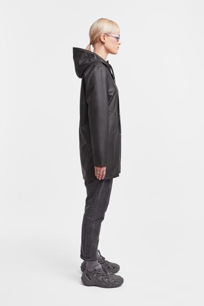 Shop Stutterheim Stockholm Lightweight Raincoat In Black