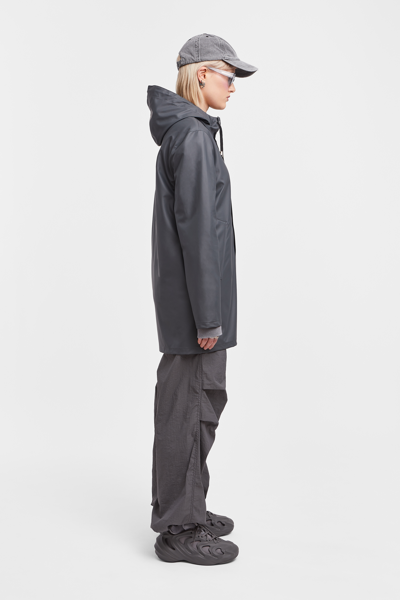 Shop Stutterheim Stockholm Lightweight Raincoat In Charcoal
