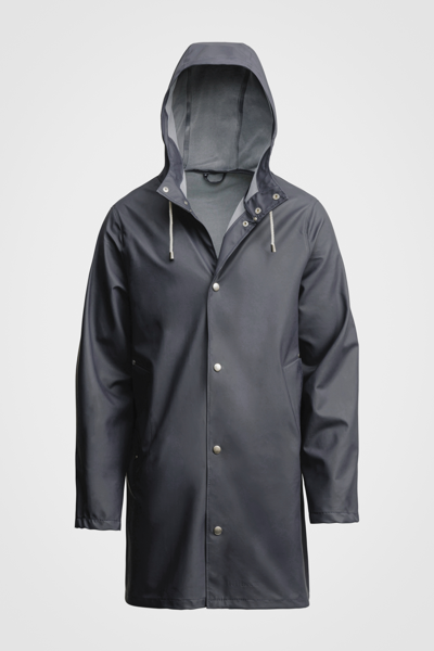 Shop Stutterheim Stockholm Lightweight Raincoat In Charcoal