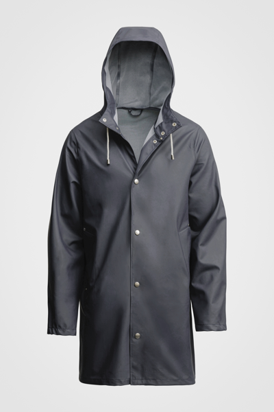 Stutterheim Stockholm Lightweight Raincoat In Charcoal