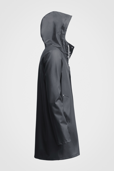 Shop Stutterheim Stockholm Lightweight Raincoat In Charcoal