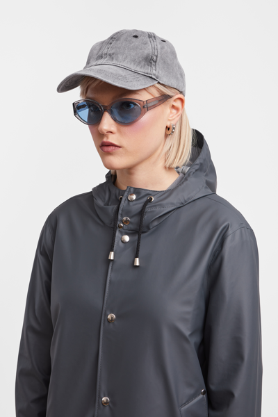 Stutterheim Stockholm Lightweight Raincoat In Charcoal