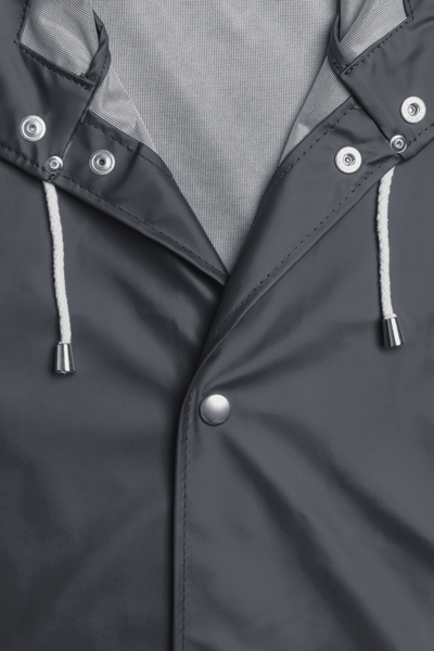 Stutterheim Stockholm Lightweight Raincoat In Charcoal
