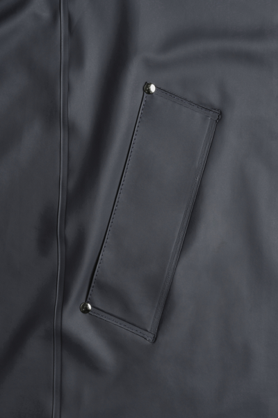 Stutterheim Stockholm Lightweight Raincoat In Charcoal
