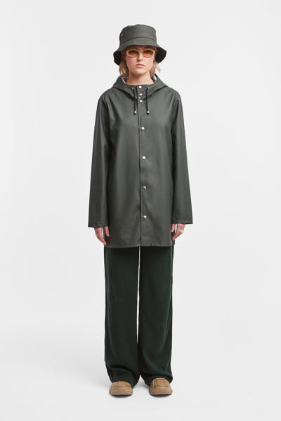 Shop Stutterheim Stockholm Lightweight Raincoat In Green