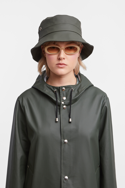 Shop Stutterheim Stockholm Lightweight Raincoat In Green