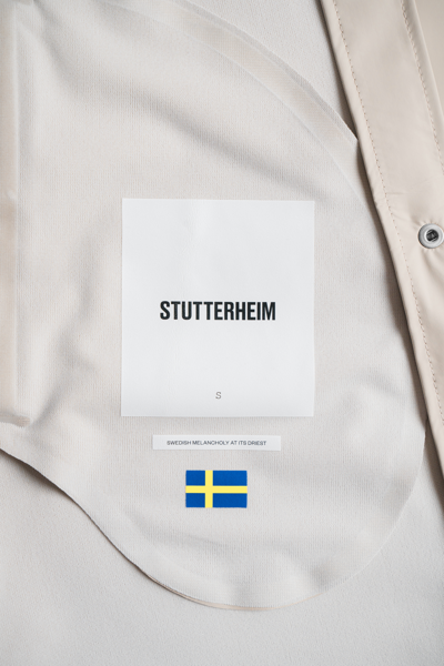 Shop Stutterheim Stockholm Lightweight Raincoat In Light Sand